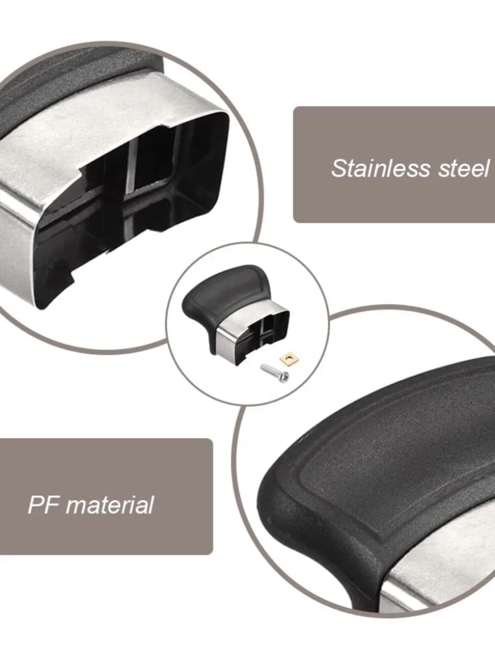 2 Pcs Replacement Handles for Single-Hole Pots and Pans,Pot Short Side Handles S